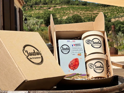 Coffret Cadeau Artisanal – Assortiment 3 Saveurs de chouchous