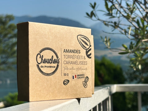 Étui 50g - Chouchou Amandes Françaises Torréfiées Caramélisées