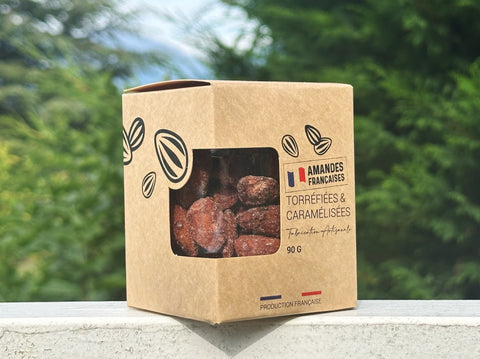 Chouchous d'Amandes Françaises 90g - Confiserie en Pot en Verre et étui