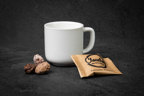 Sachet individuel avec arachide caramélisée et chocolat