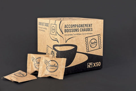 50 sachets de chouchou pour accompagner les boissons chaudes