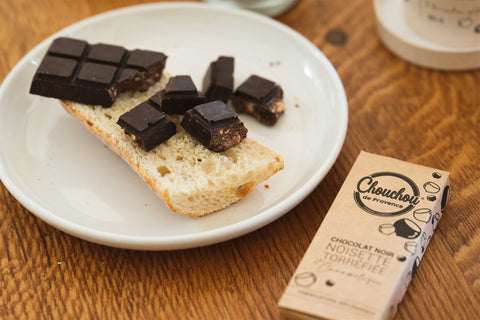 tablette de chocolat avec nos chouchou praline