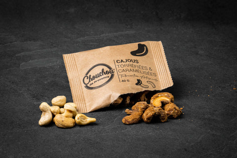 Sachet 40g de praline provencale artisanale noix de cajou